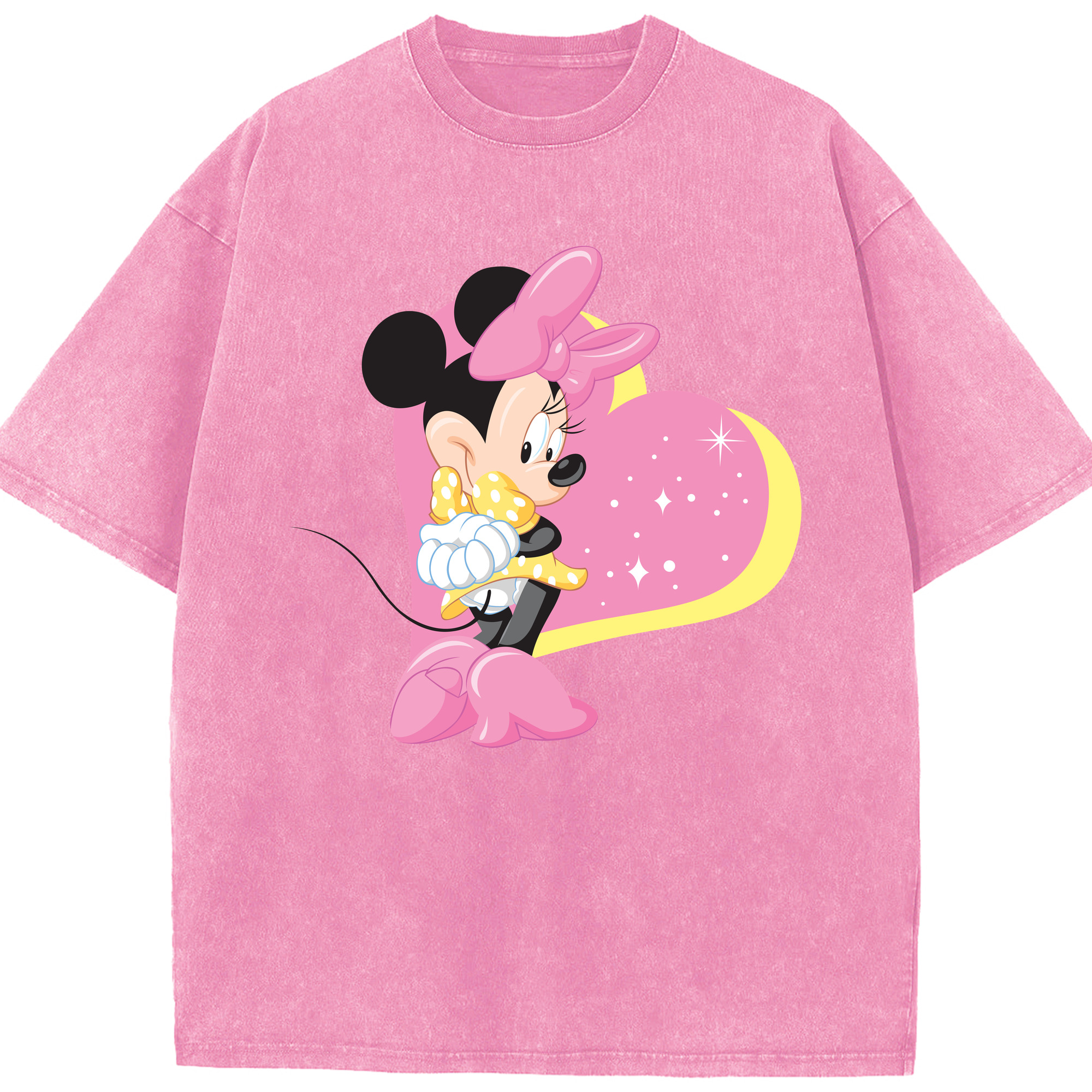 （画像用） ミッキーマウス Mickey Mouse 綿100% ヴィンテージ風 半袖Tシャツ（フロントプリント）